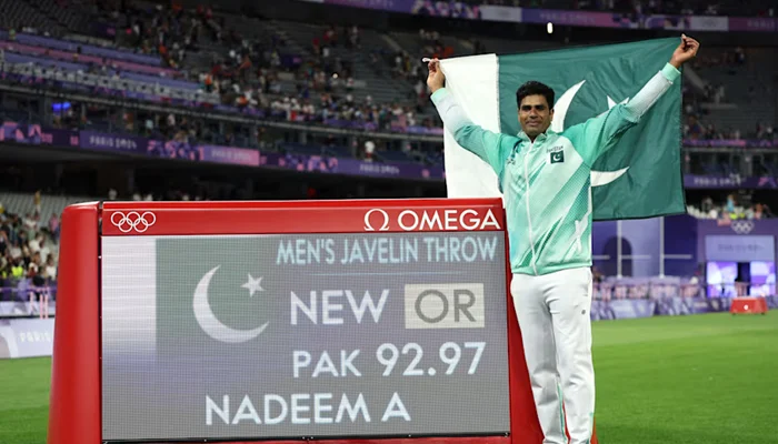 Arshad Nadeem in the Paris Olympics 2024